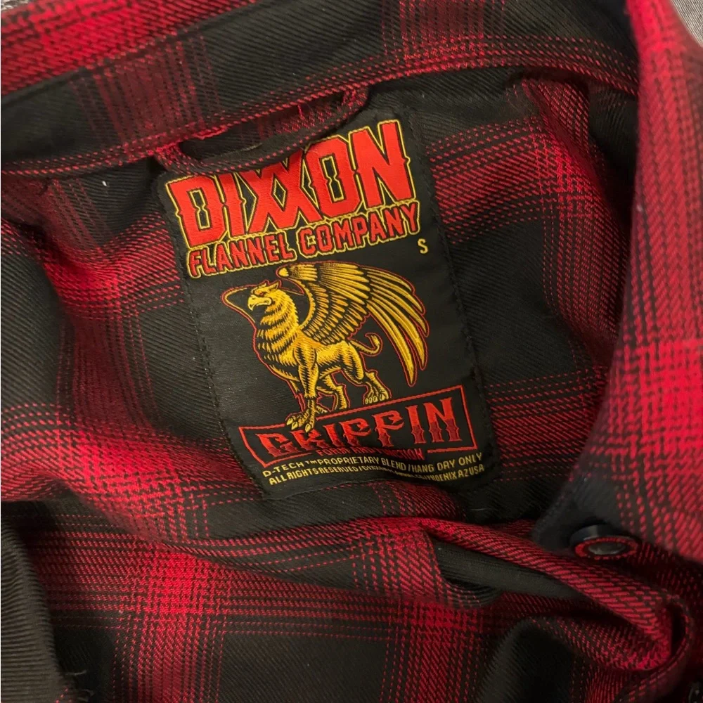 DIXXON Red and Black Plaid Women's Top - Picture 2 of 3
